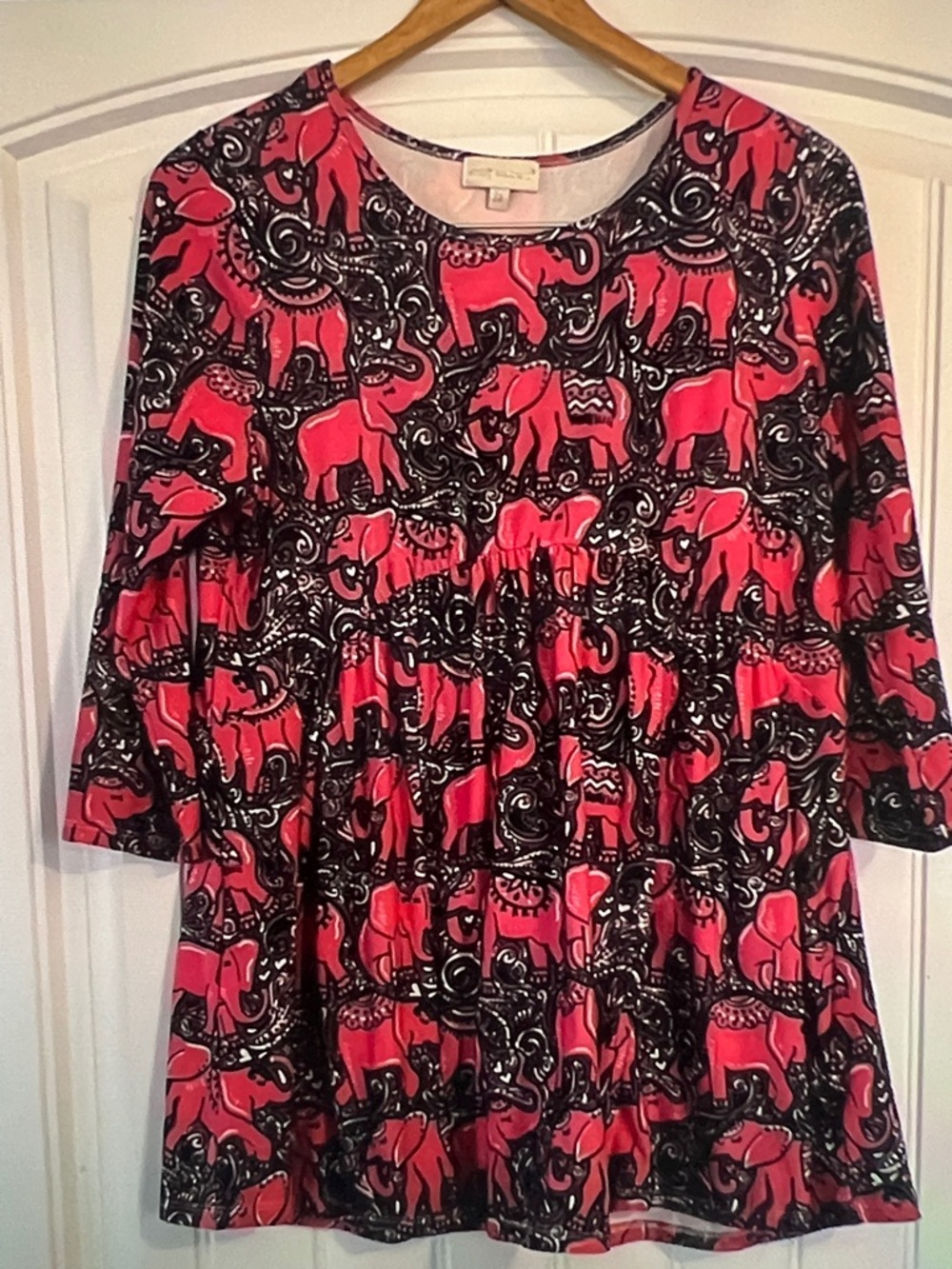 Elephant Print Tunic Ruffle hem
top medium